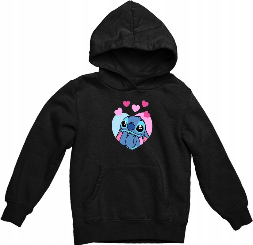 

Bluza Z Kapturem Czarna Lilo and Stich 2 M