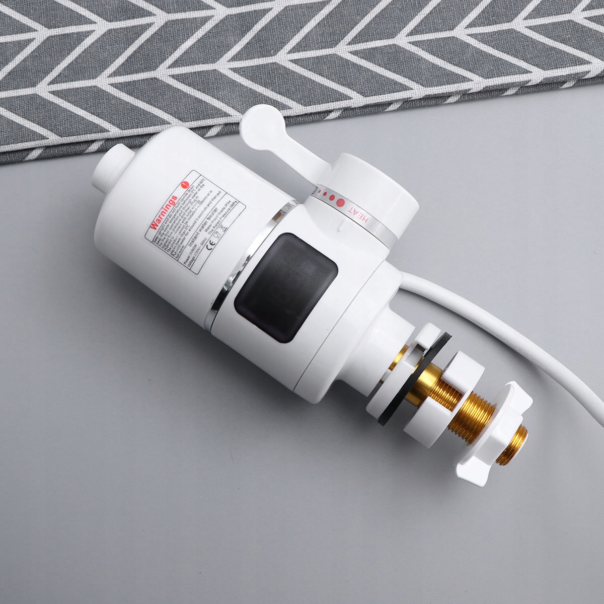 Kran Z Podgrzewaczem Wody Z Wyświetlaczem Kran Z Grzałką Do Kuchni Łazienki Kod producenta Lortmall