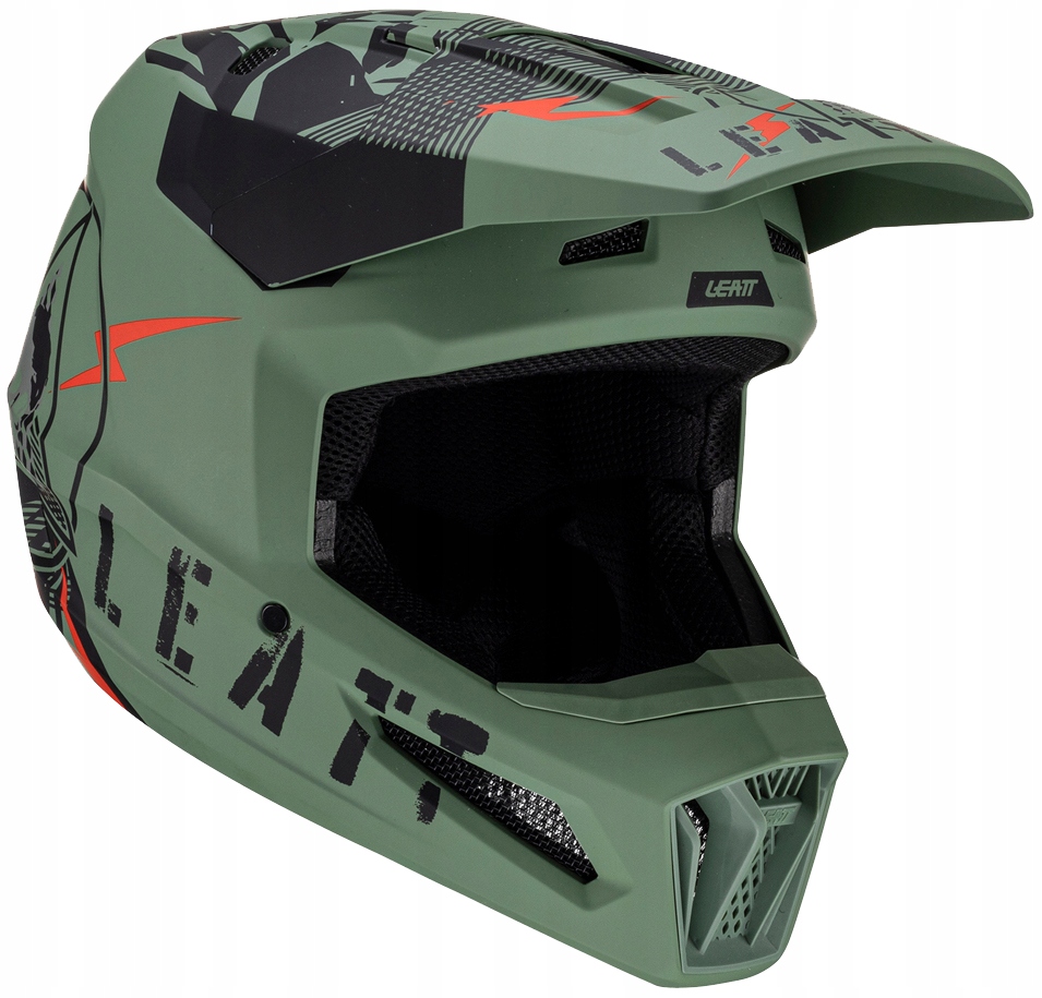 LEATT KASK MOTO 2.5 V23 HELMET CACTUS GREEN BLK L