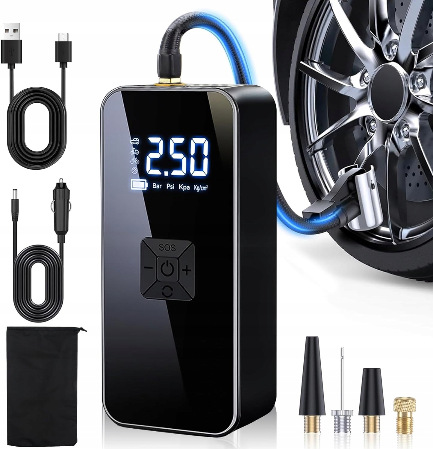 Electric bicycle pump REEG Air pump PRO compressor 6000 mAh