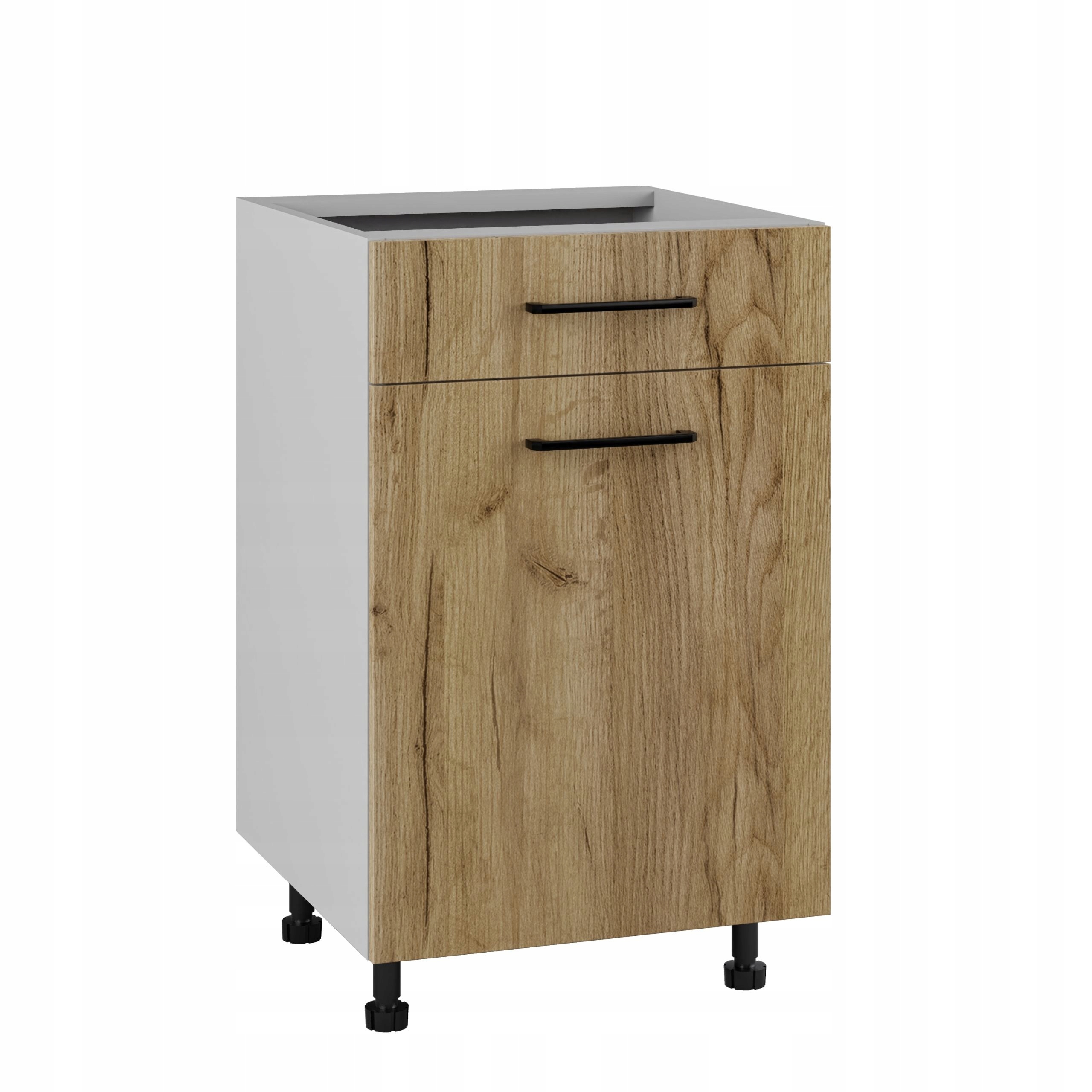 Spodní kuchyňská skříňka s zásuvkou Tafla 50 Dub Craft Zlatá