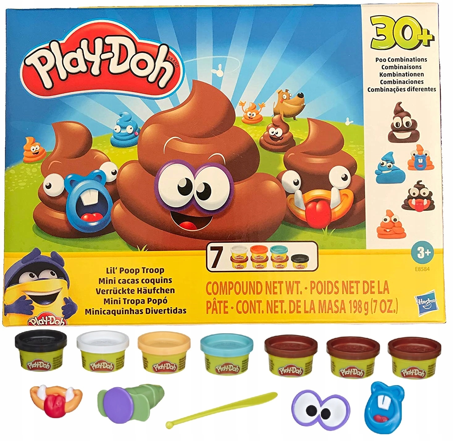 

Play-doh ciastolina zabawna kupa E8584 6 Tub