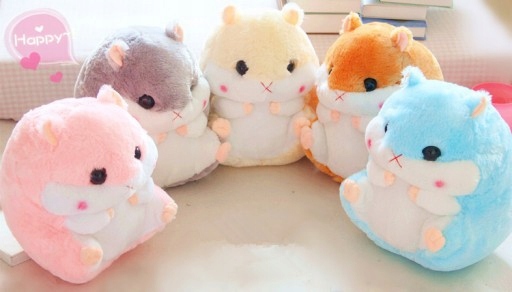 Maskotka DUŻA pluszak 3W1 PODUSZKA Z KOCEM Chomik 45 cm! SZARY Marka bez marki