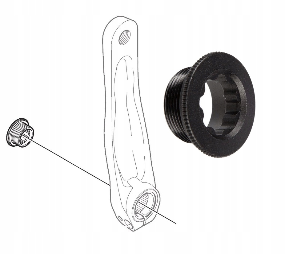 Shimano śruba mocująca ramie korby Hollowtech II FC-MT300 Crank 1szt