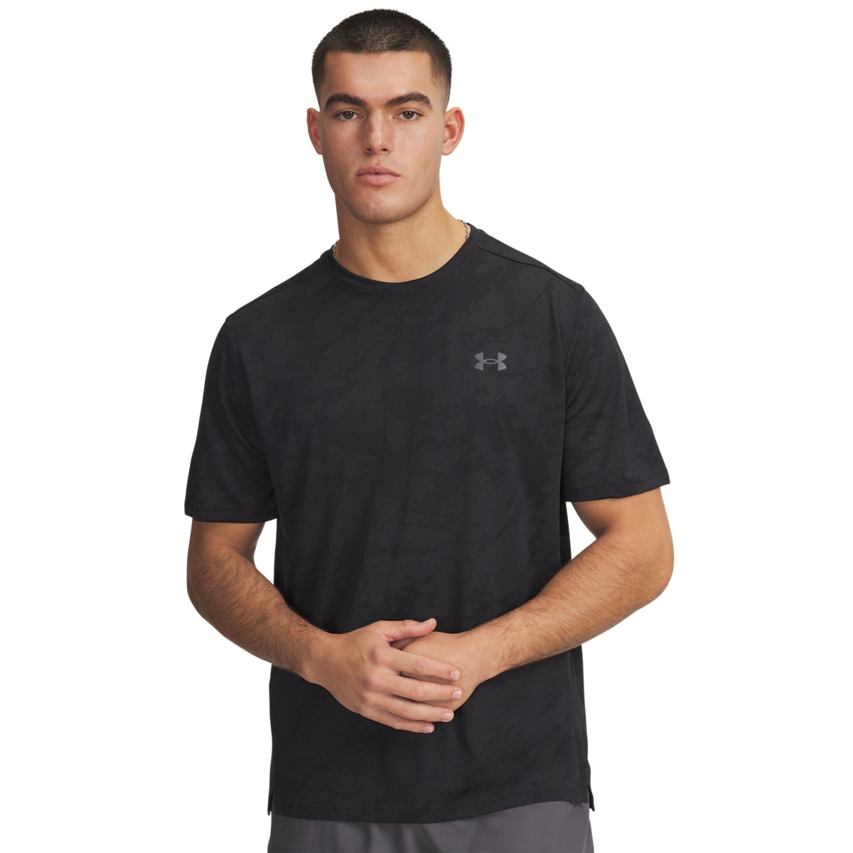 T-shirt treningowy męski Under Armour Tech Vent Jacquard czarny S