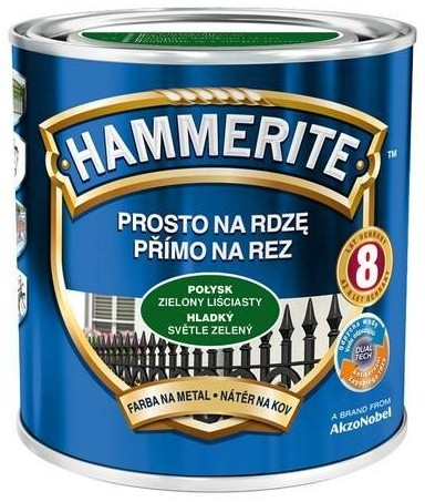 Hammerite farba na rdzę Zielony liściasty Połysk 2,5L