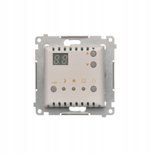 Regulátor teploty s snímačom a displejom biely DTRNW.01/11 Simon 54