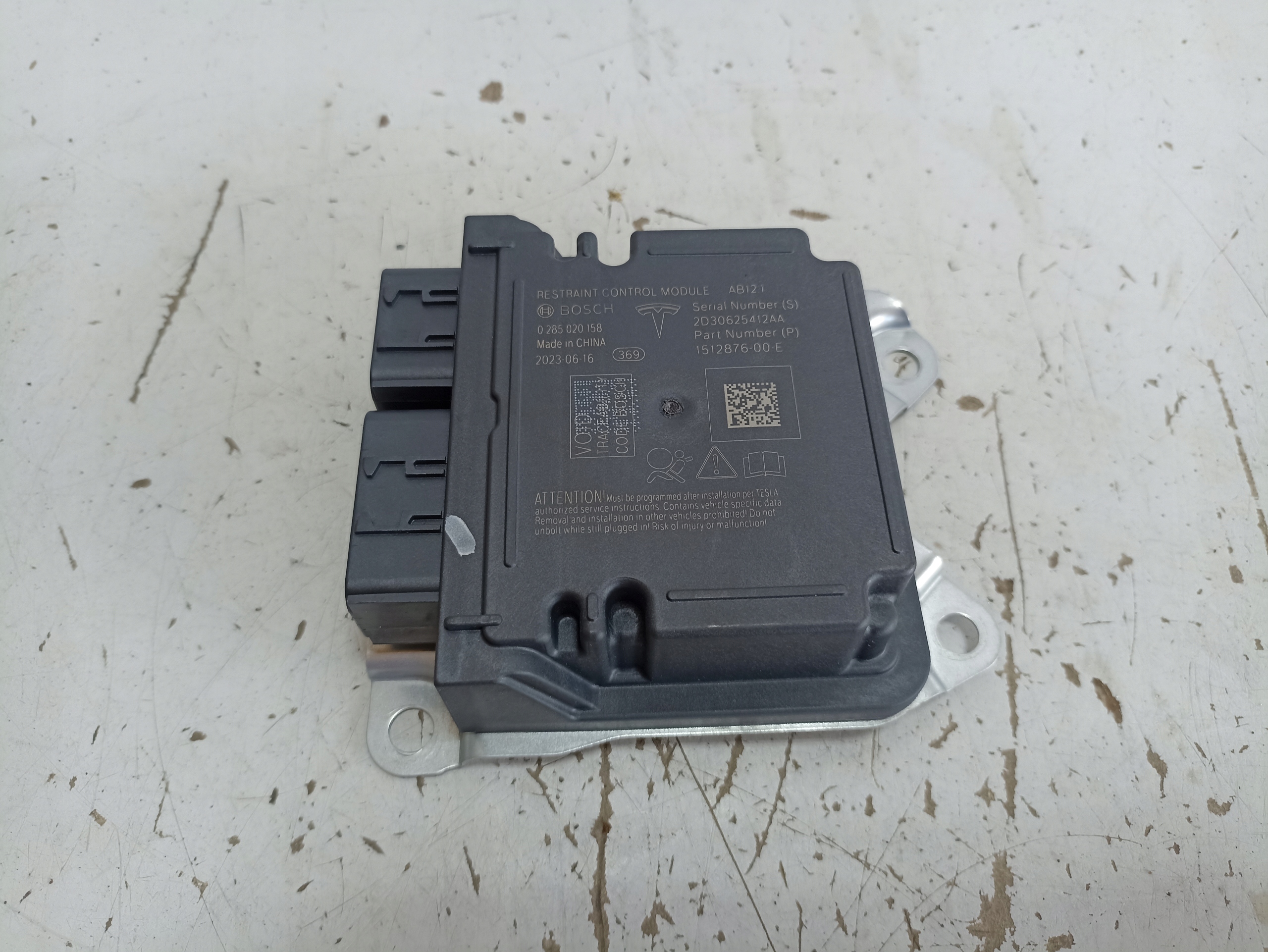 TESLA MODEL 3 SENSOR MODUŁ PODUSZEK 1512876-00-E