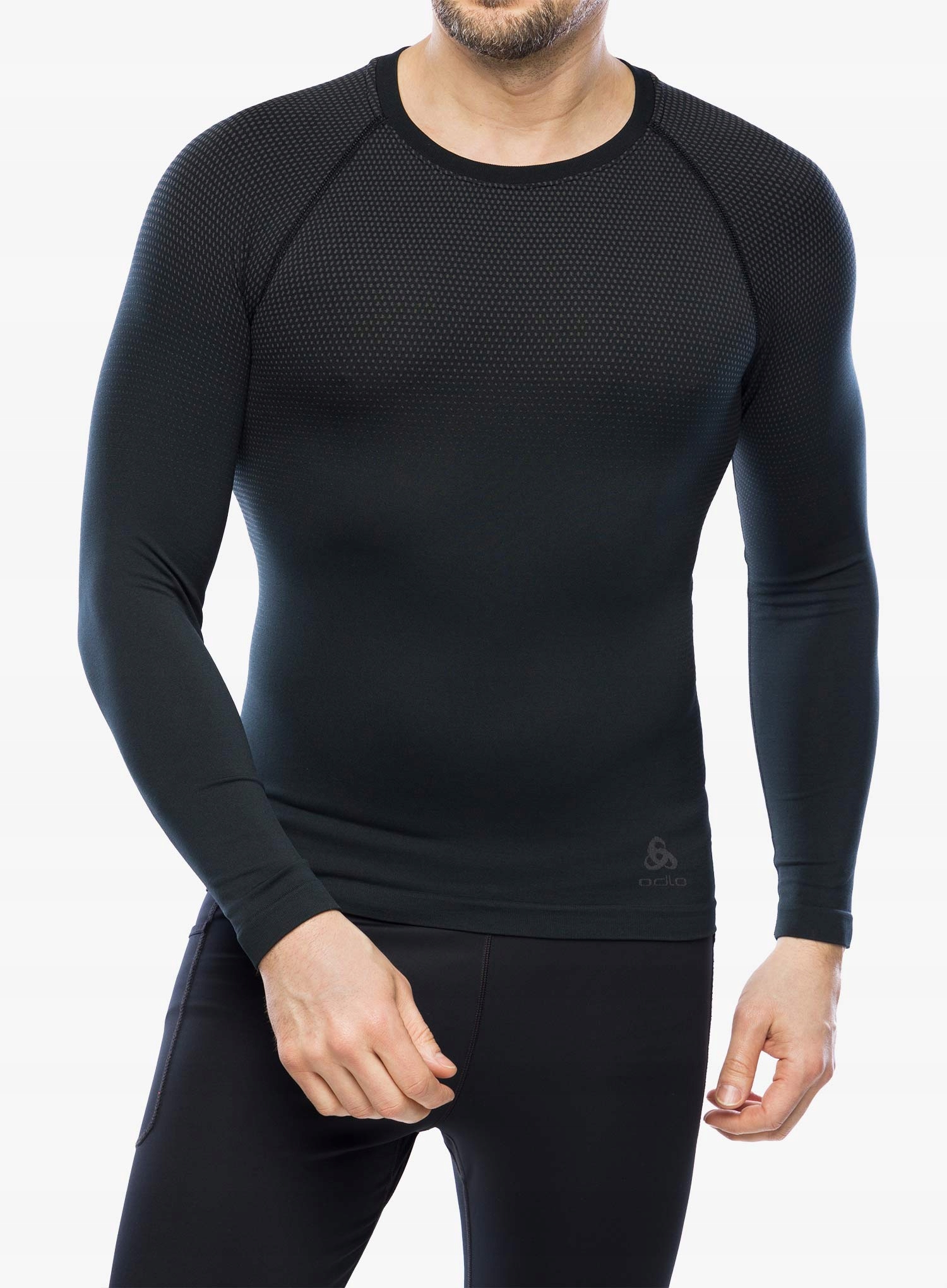 Termo Mikina Odlo Performance Light Eco Bl Top Crew Neck Ls černá L