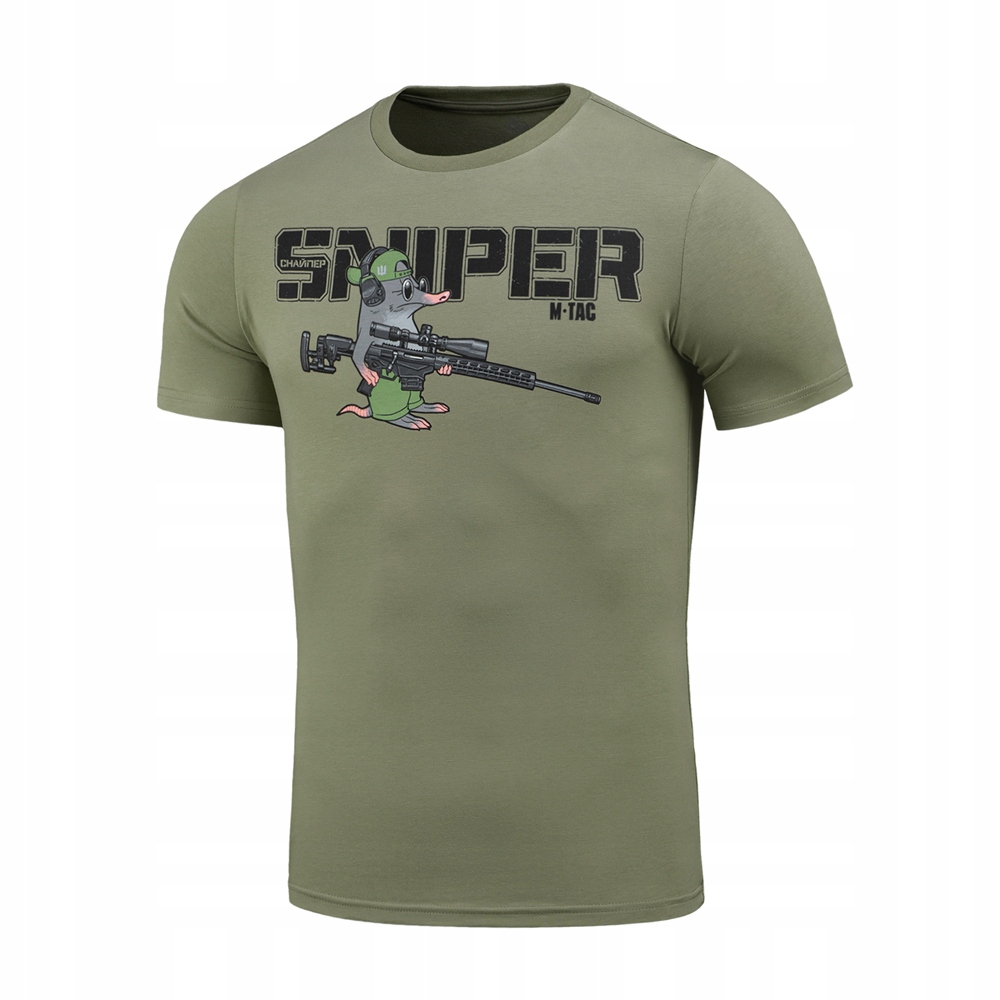 M-Tac Koszulka Taktyczna T-shirt Męska Bawełna Wojskowa Kret Light Olive S