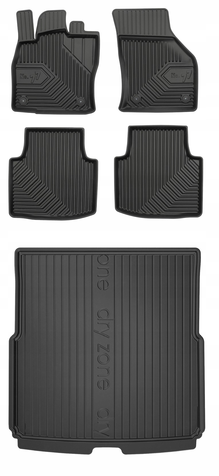 Set 77 Koberce a rohože Škoda Superb 3 Kombi 2015-2023 g
