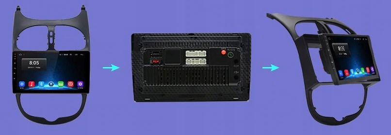 Radio PEUGEOT 206 ANDROID 12 GPS WiFi PL Rodzaje odtwarzanych nośników karta microSD USB