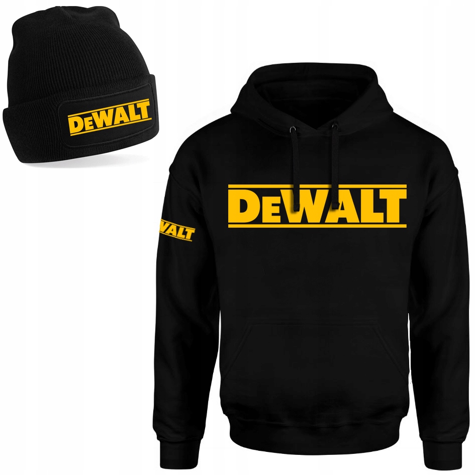 Bluza Męska Dewalt Narzędzia Budowa Czapka Dla Męża Remont XL