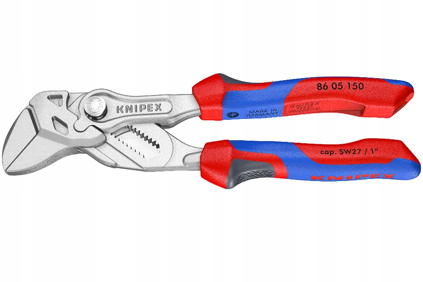 Kliešte-kľúč Knipex 150 mm Nastaviteľný kľúč Hladké čeľuste Chrómové armatúry