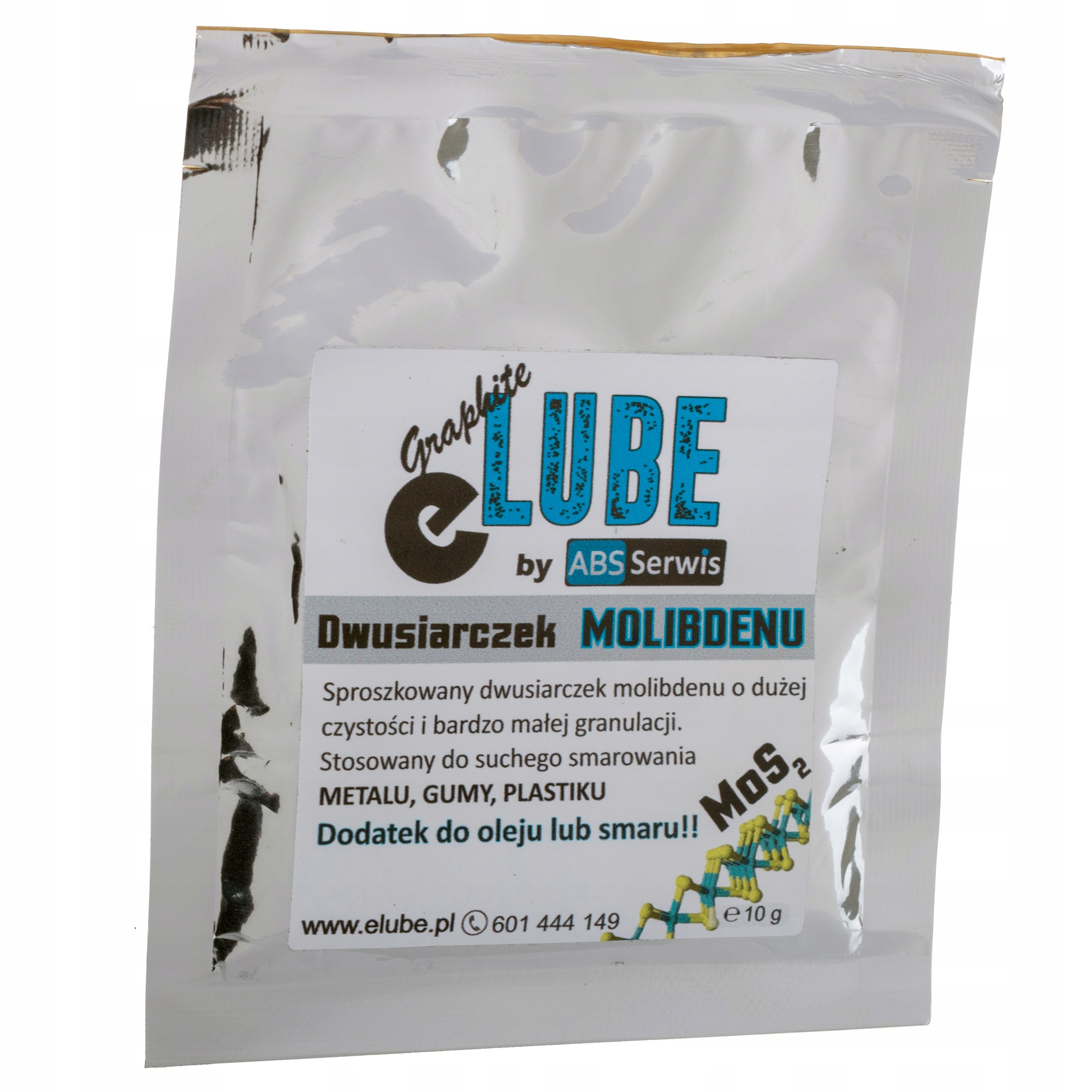

Dwusiarczek Molibdenu MoS2 10g dodatek do oleju
