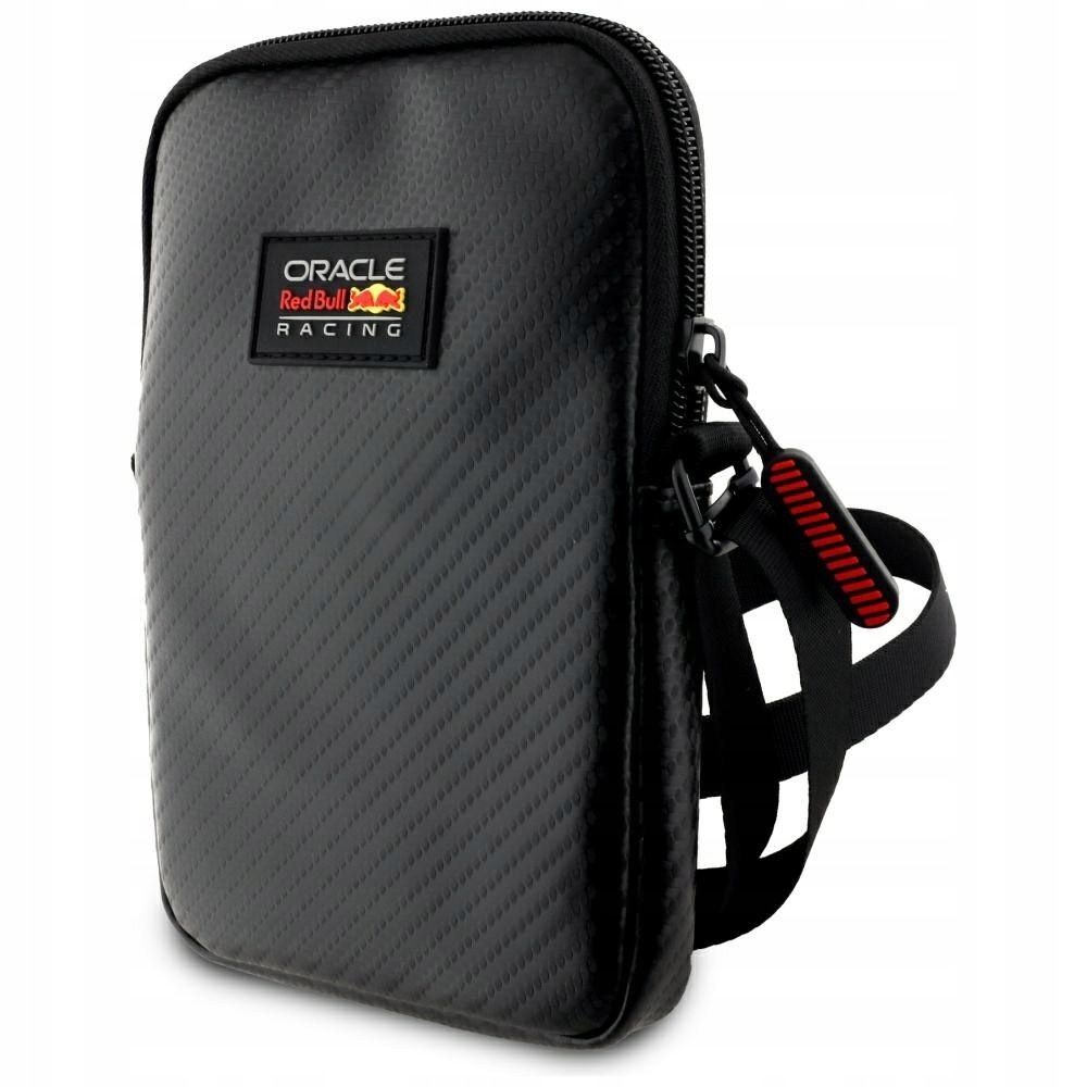 Taška na telefon Red Bull Carbon Patch černá