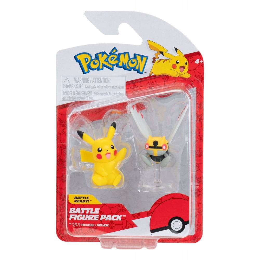 POKEMON Ninjask & Pikachu figurki bitewne