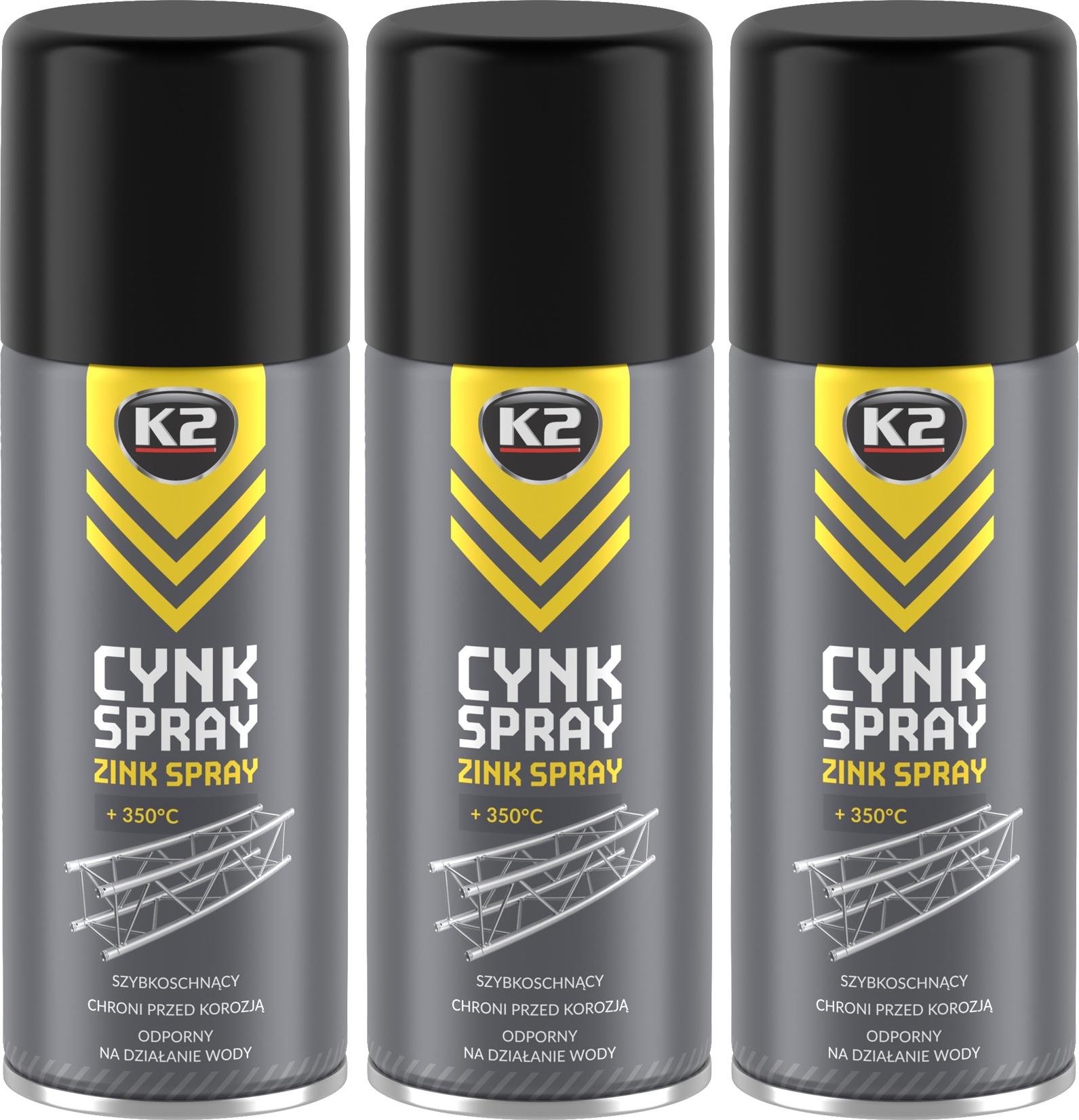 K2 цинк антикорозійний спрей цинк 400мл 3шт.