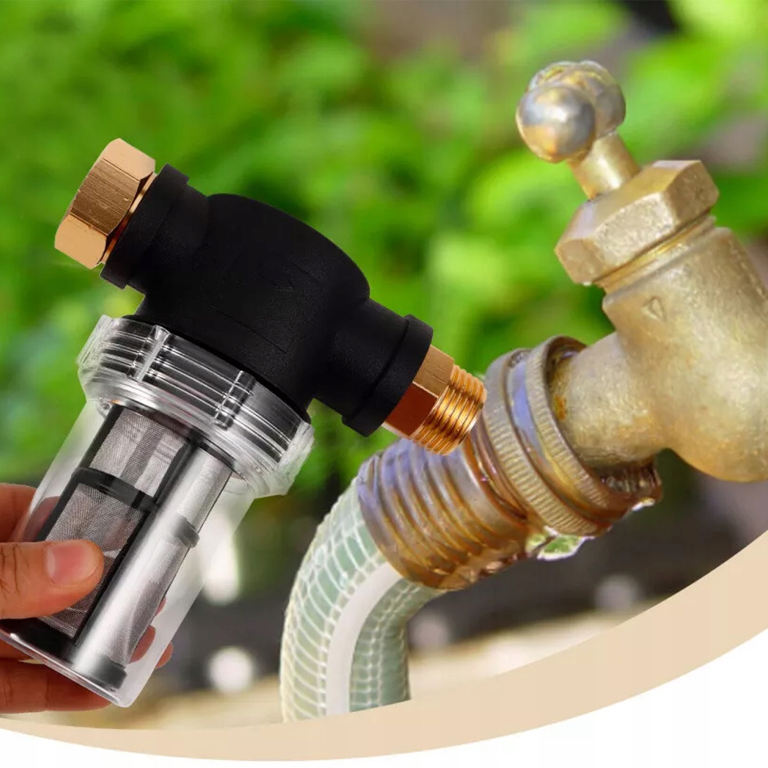 FILTR WBUDOWANY FILTR WODY DO WĘŻA OGRODOWEGO 3/4 GWINTU Marka Bedee