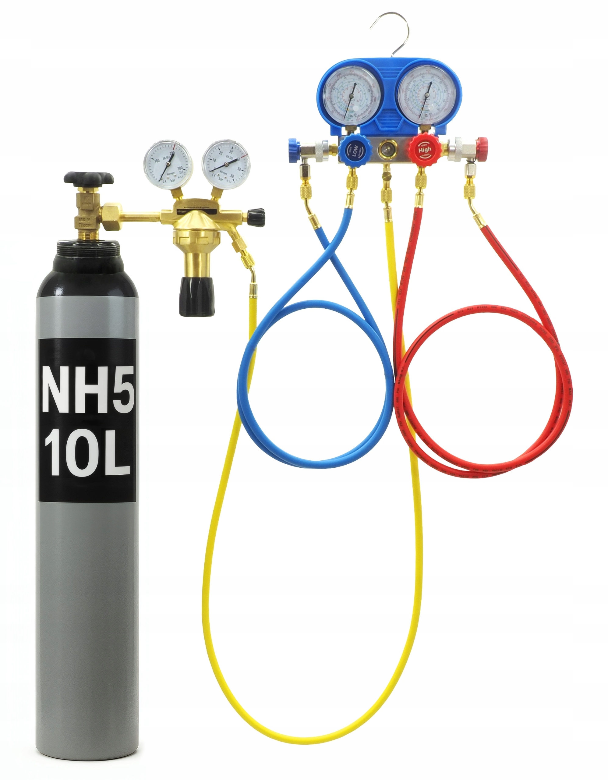 Sada Pro Kontrolu Těsnosti Klimatizace R134A R410A NH5 10L Dusík Gce