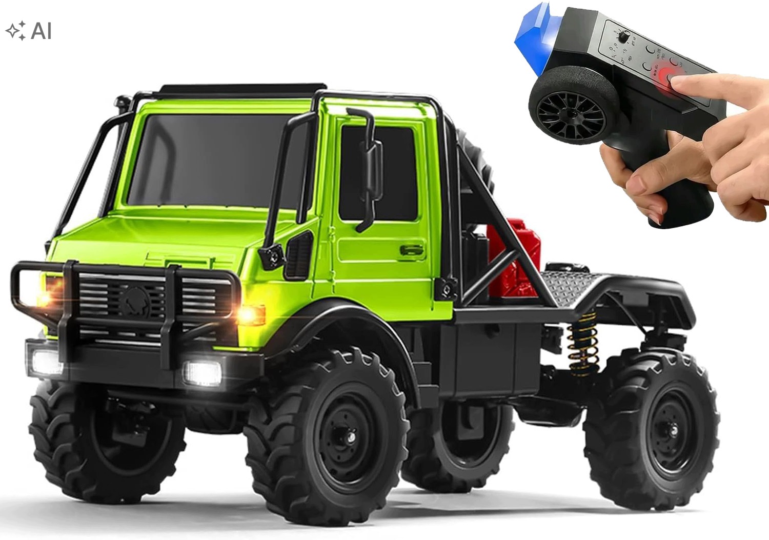 Samochód Terenowy 4x4 MN-333 Metalowa Karoseria Auto Rc U4000 Zielony