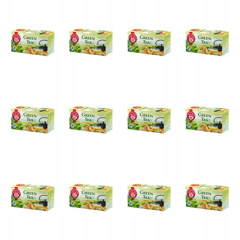 Čaj Teekanne Green Tea Peach 20 sáčků x 1,75 g Rfa X12