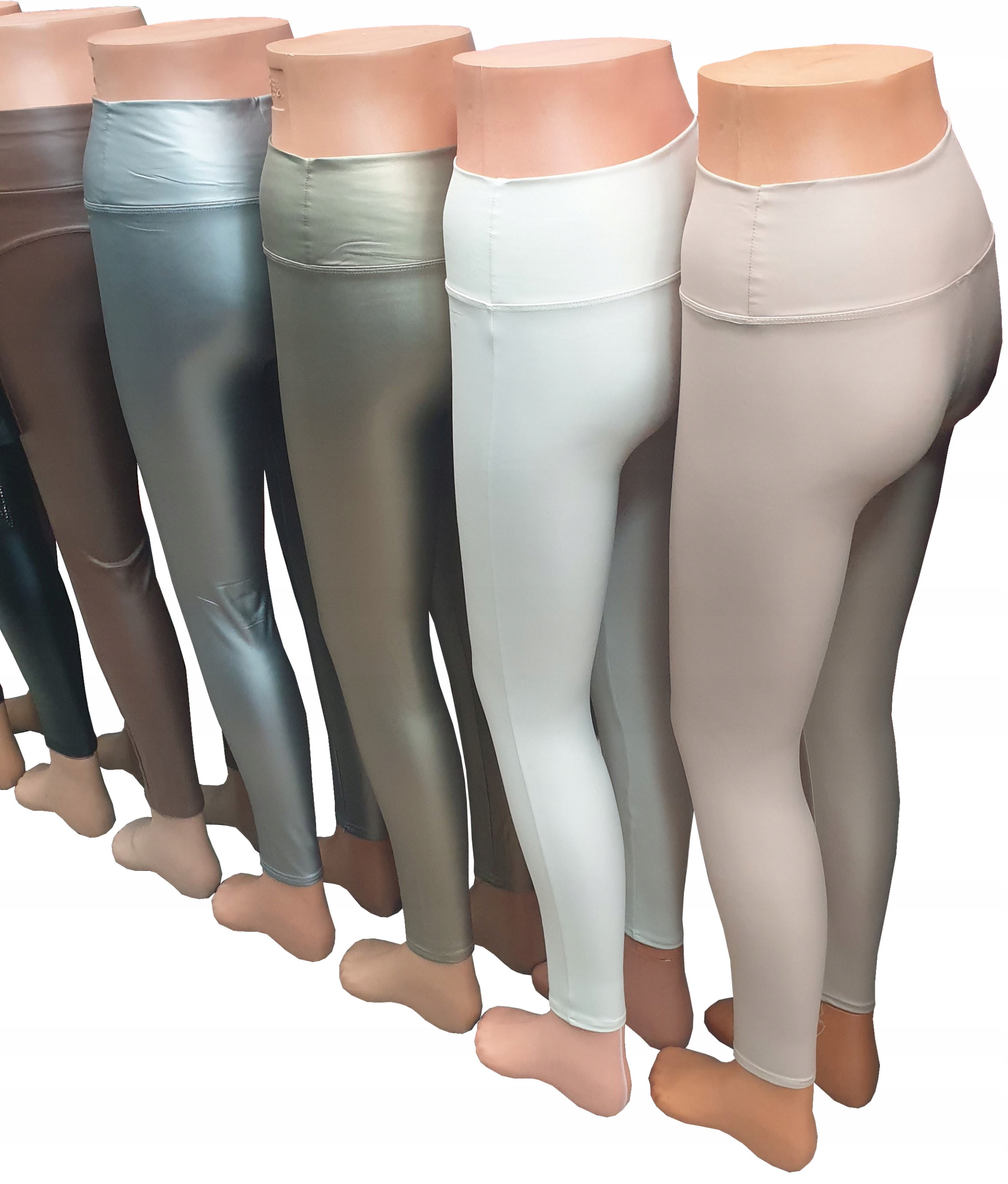 LEGINSY LATEX GETRY SKÓRZANE SPODNIE RURKI LATEKS