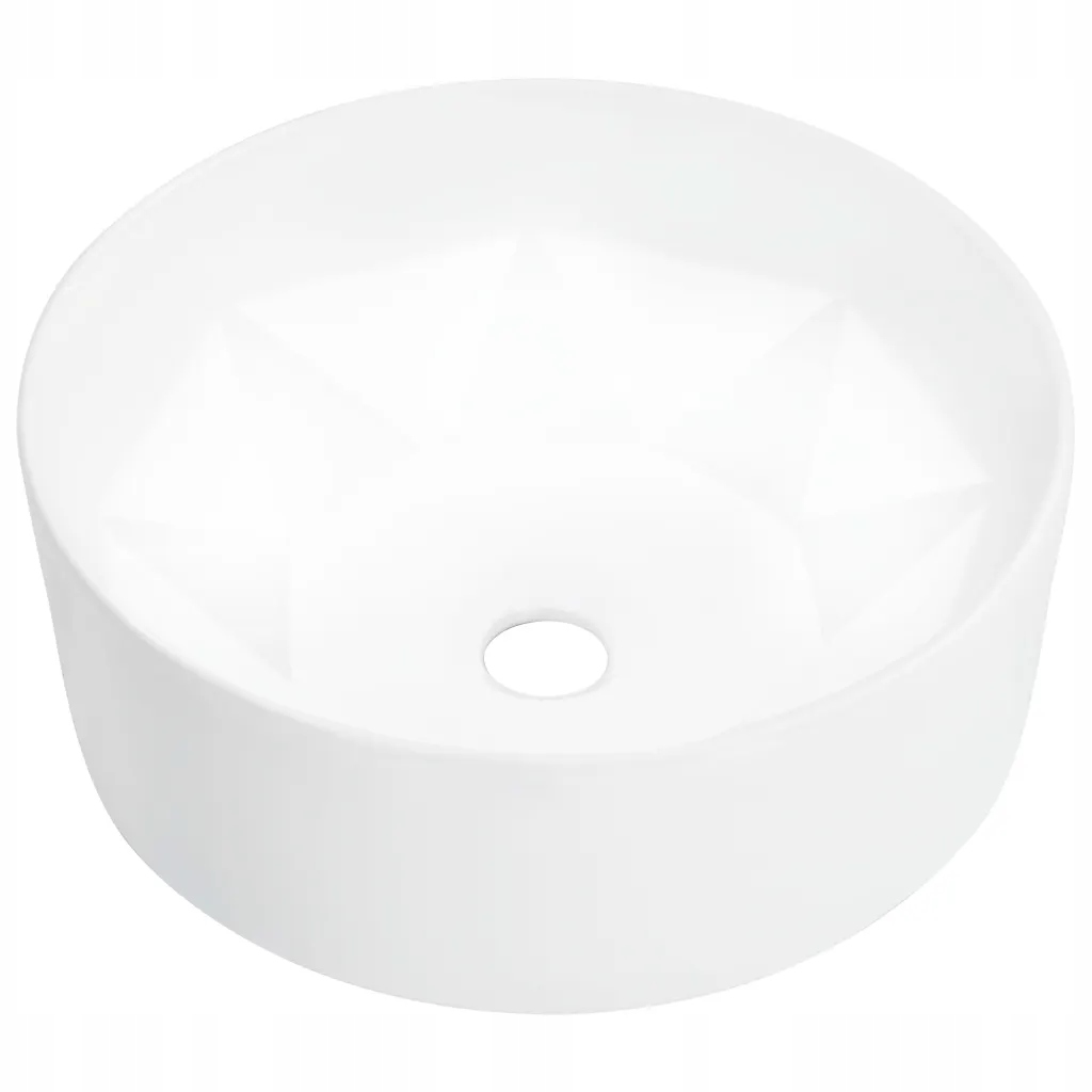 Keramické umyvadlo do koupelny Diamant bílé 36 x 14 cm