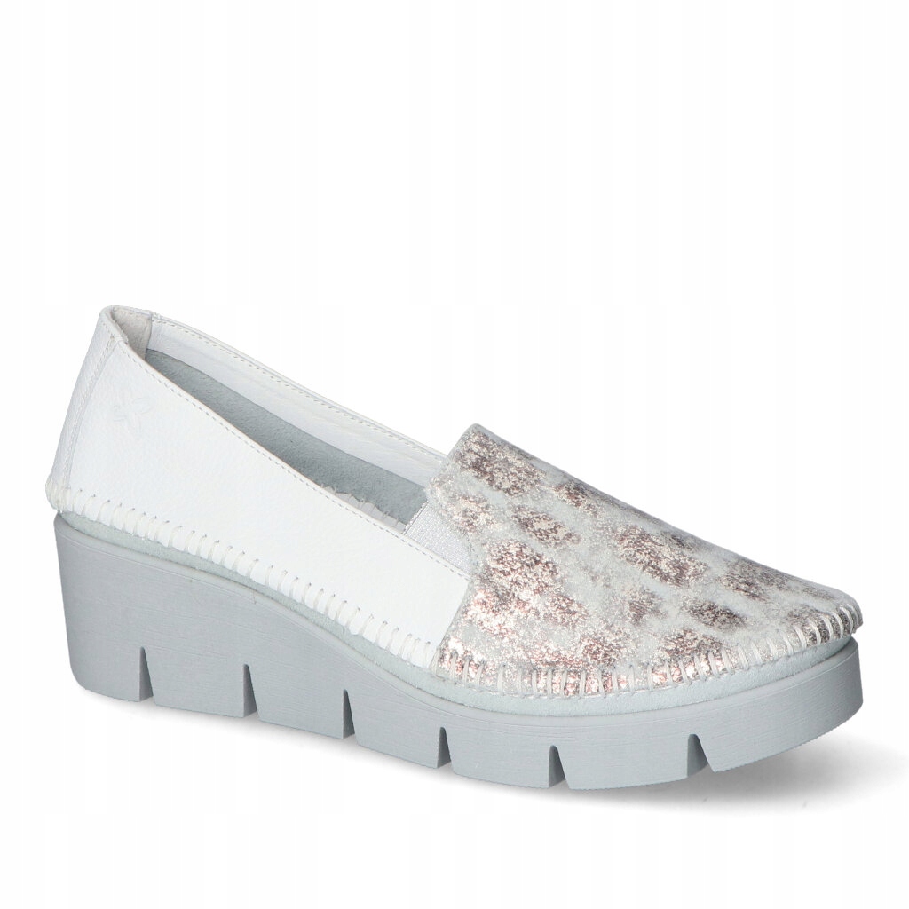 Polobotky Maciejka 5814A-13/00-1 Bílé+ stříbro 40