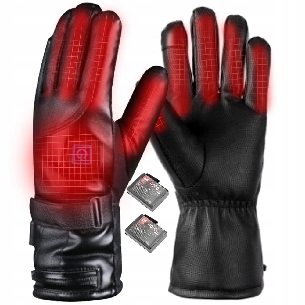 Vyhřívané Teplé Zimní Rukavice S Dotykovou Baterií