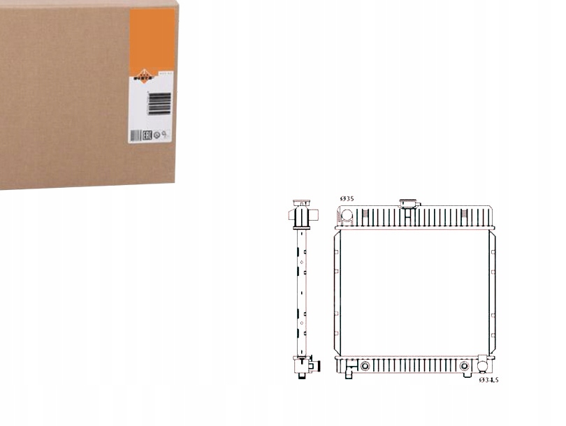 NRF CHŁODNICA MERCEDES W123 NRF