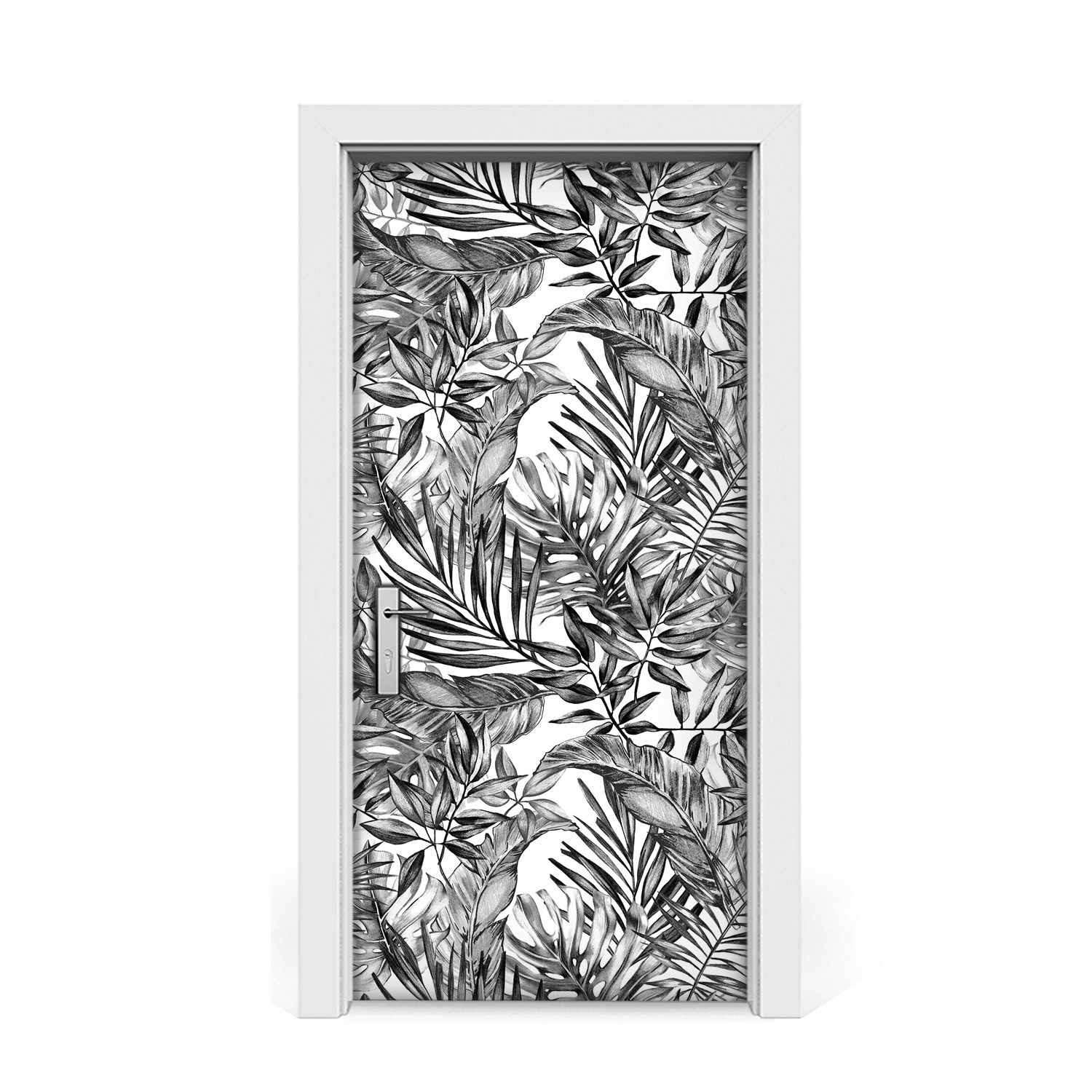 

Okleina naklejka drzwi Szkicowana monstera 95x205