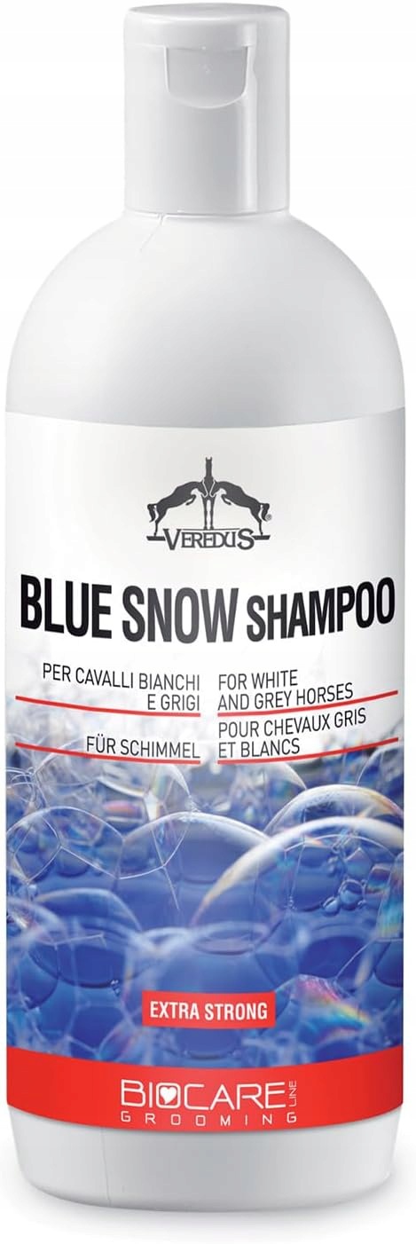Veredus Blue Snow Shampoo szampon do białej i siwej sierści koni 500ml