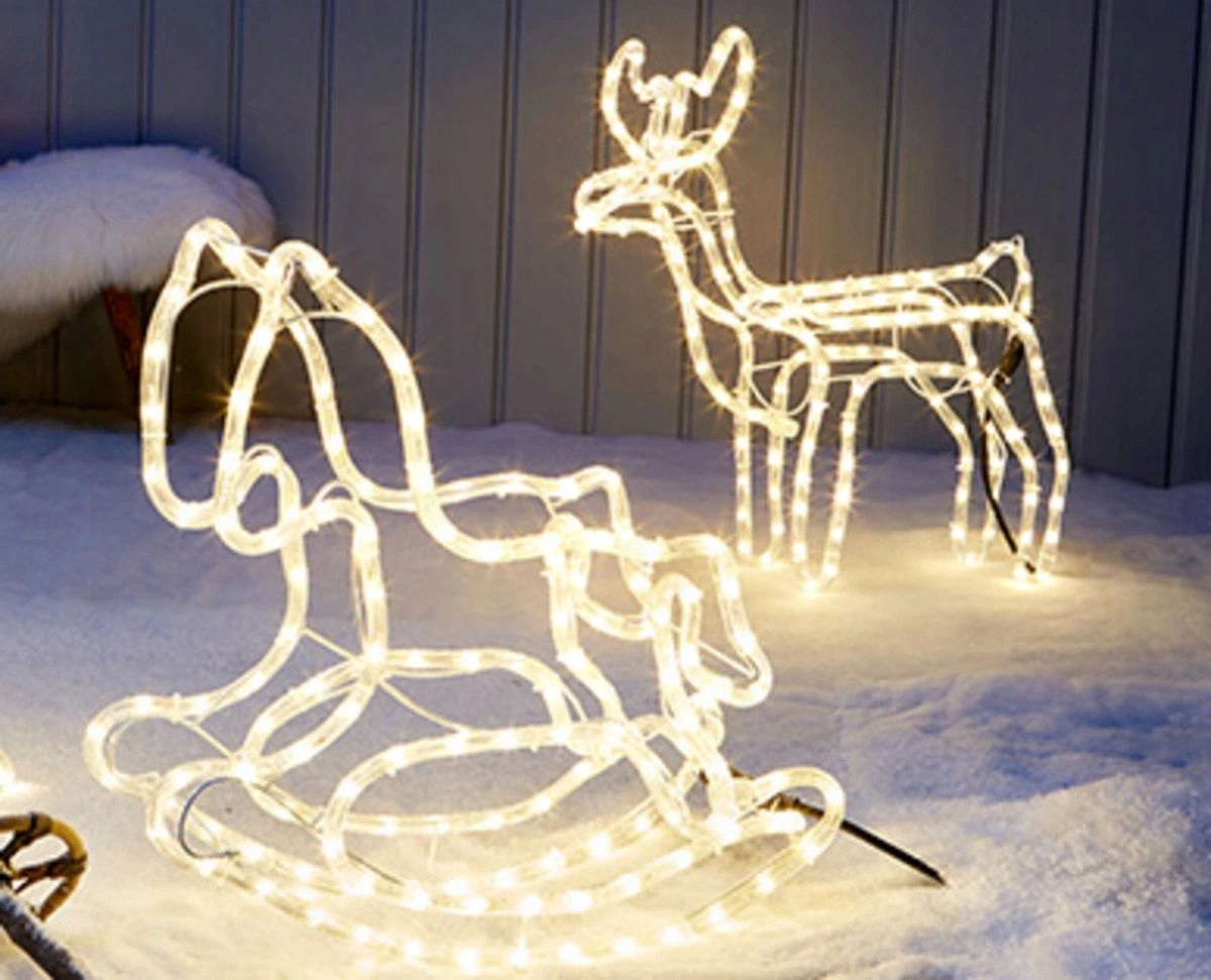 3D FIGURA ŚWIĄTECZNA GWIAZDA LED OZDOBA 53cm dekoracja Marka bez marki