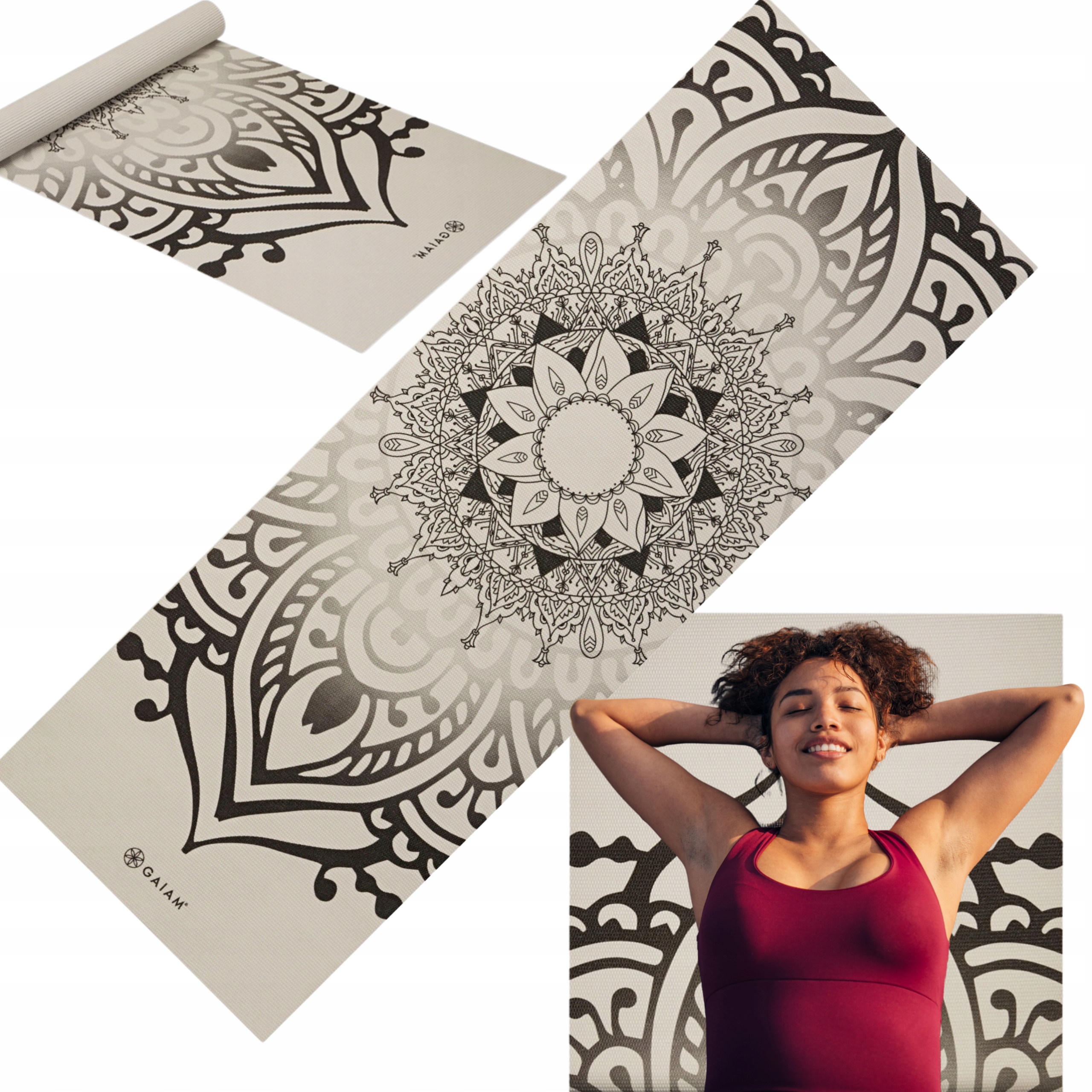 Mata do ćwiczeń jogi Gaiam Dovetail 5 mm z antypoślizgową powierzchnią