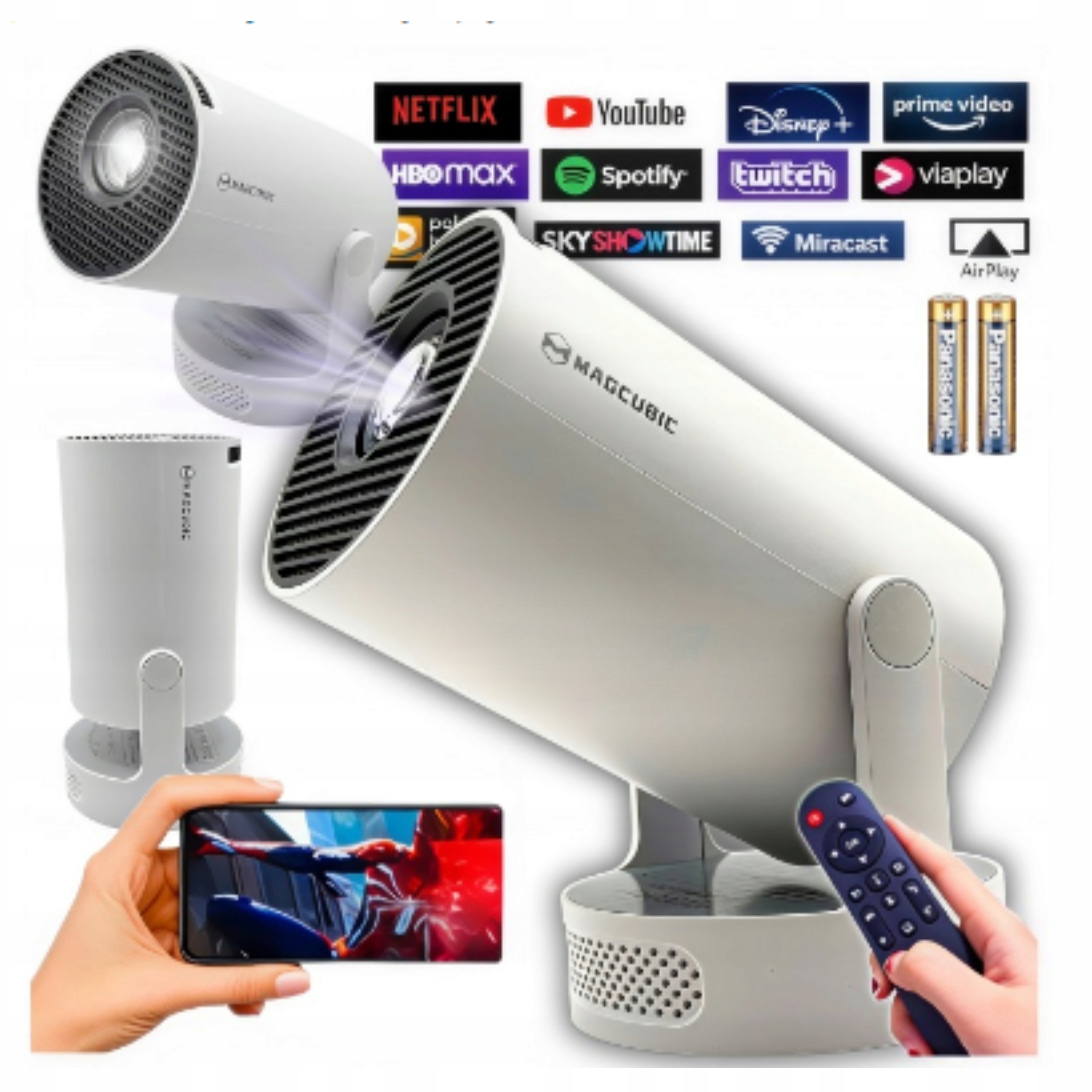 Projektor Otočný Přenosný WiFi Led Projektor HY300PRO+PLUS Jako Dárek