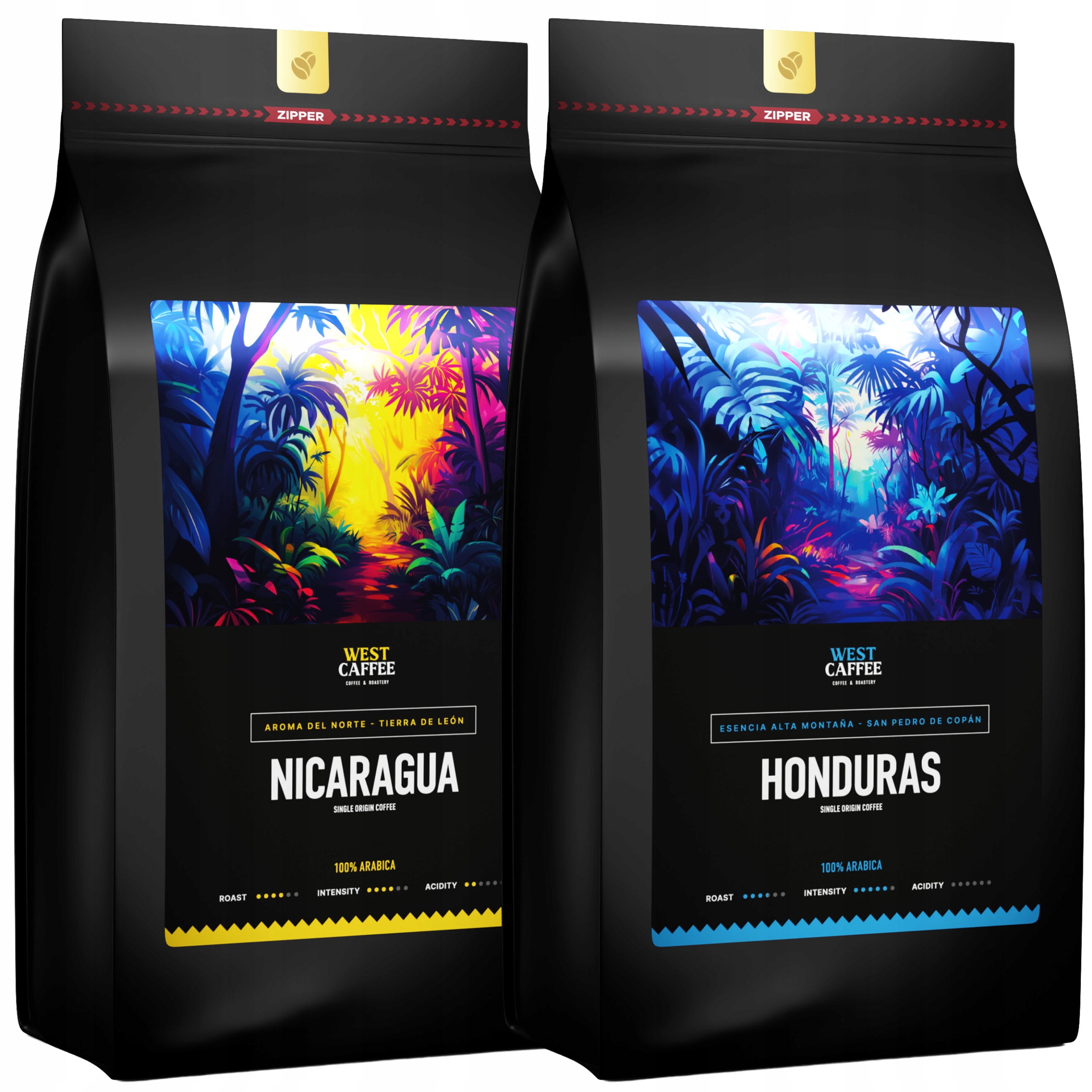 Levně Káva Zrnková Nikaragua Honduras Set 2kg 100% Arabica Čerstvě pražená