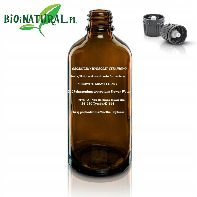 ORGANICZNY HYDROLAT GERANIOWY 50ML