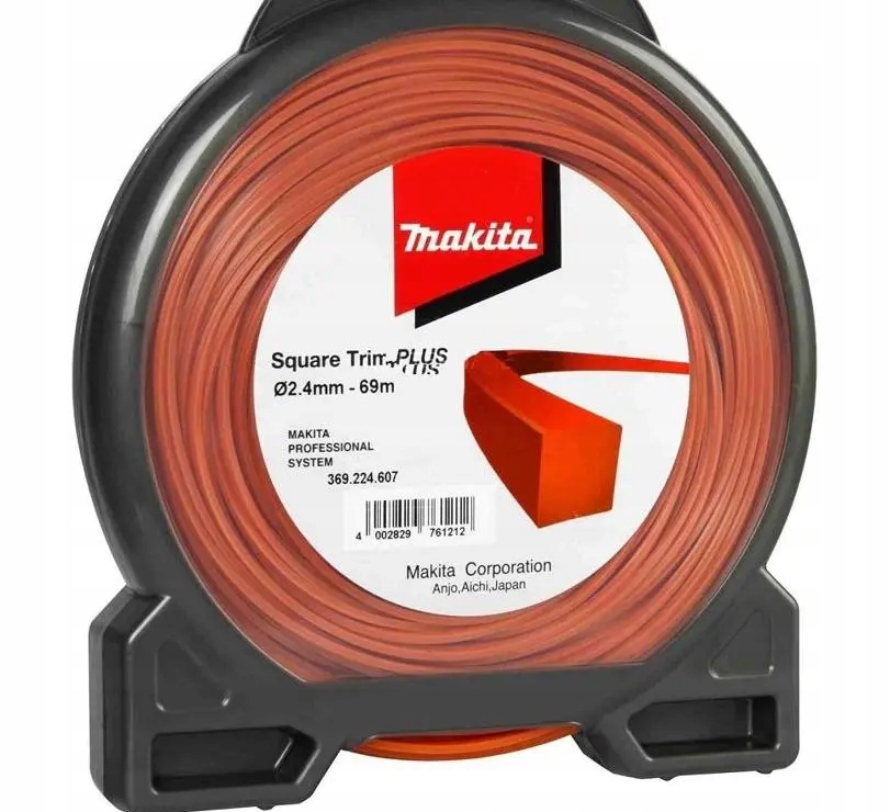 

Makita Żyłka Nylonowa 2.4mm/69mb Kwadrat