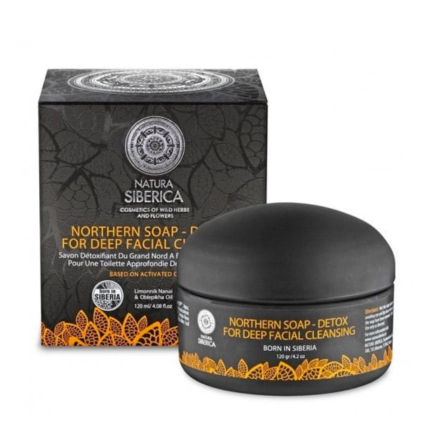 Natura Siberica Hloubkově čistící mýdlo na obličej 120 ml černé Premium