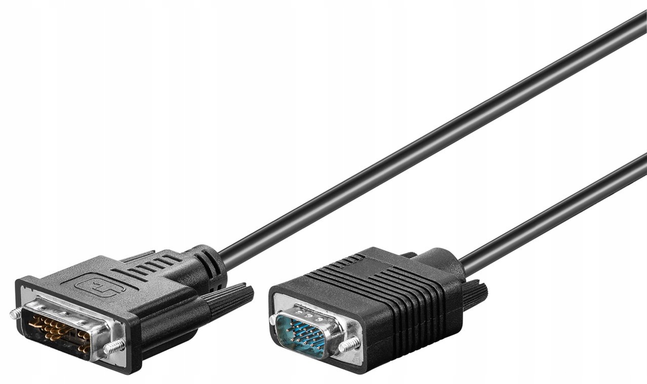 

Kabel przewód Dvi-i/vga Full Hd niklowany 1m