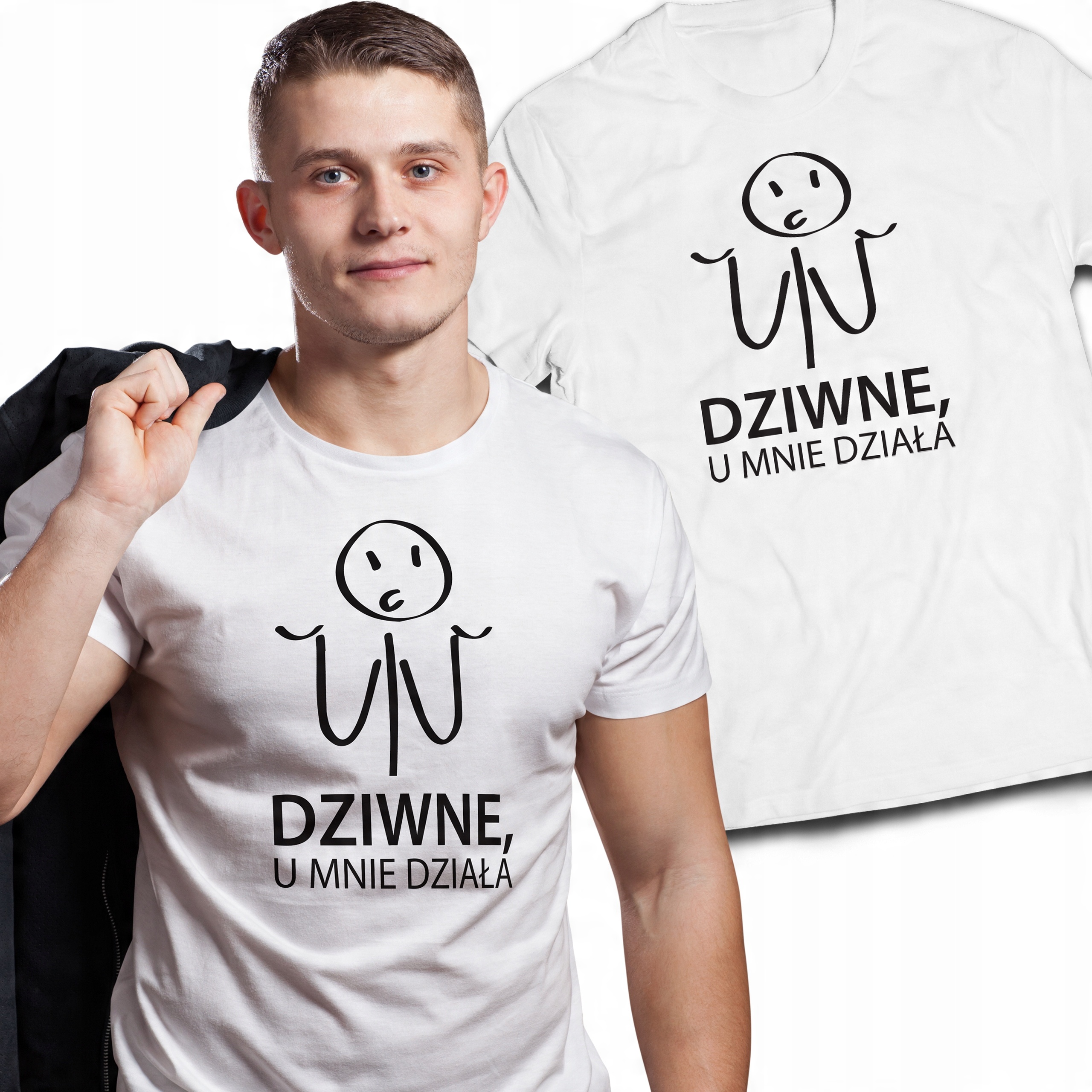 

Koszulka Informatyk Dziwne U Mnie Działa roz L