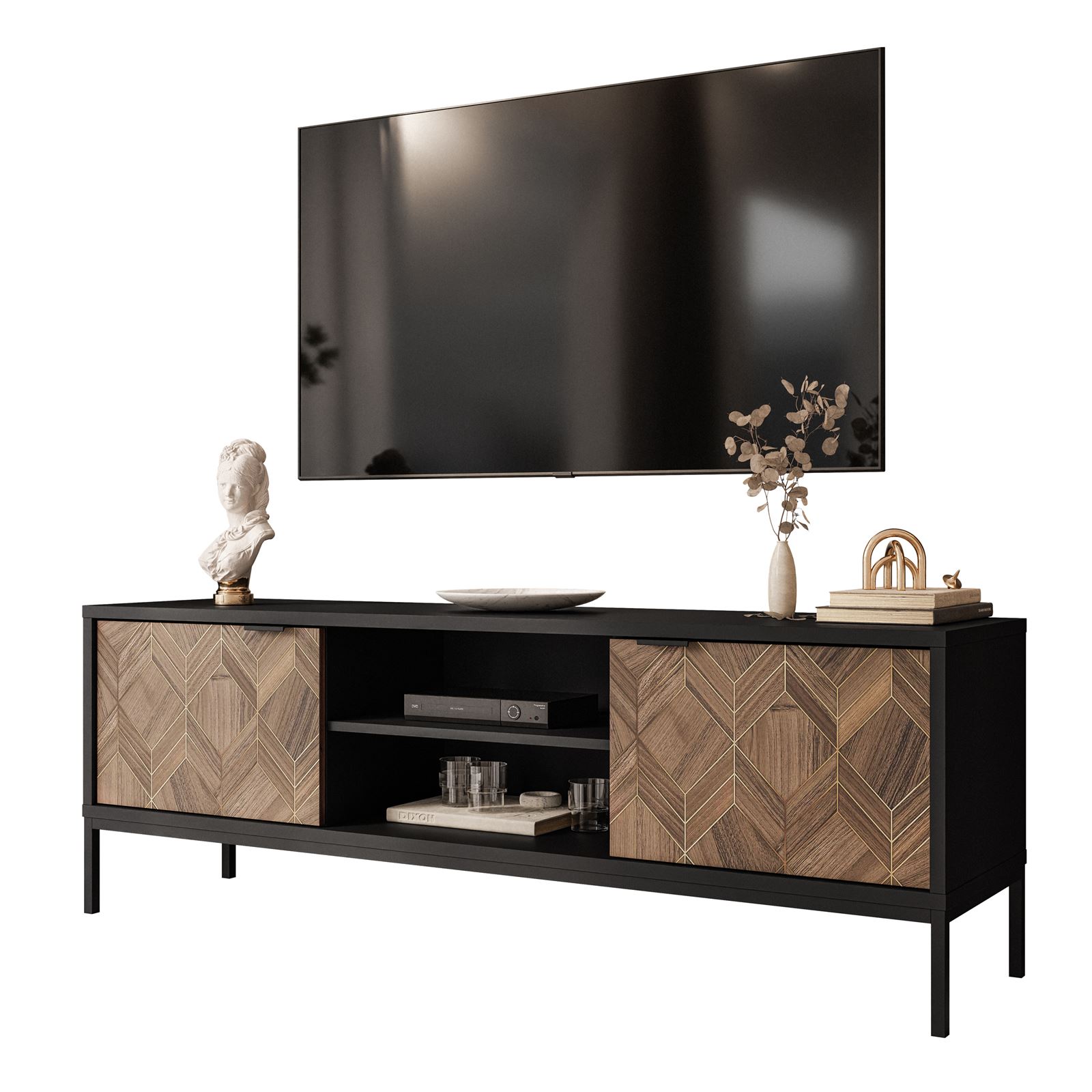 Szafka RTV LIAM z półkami