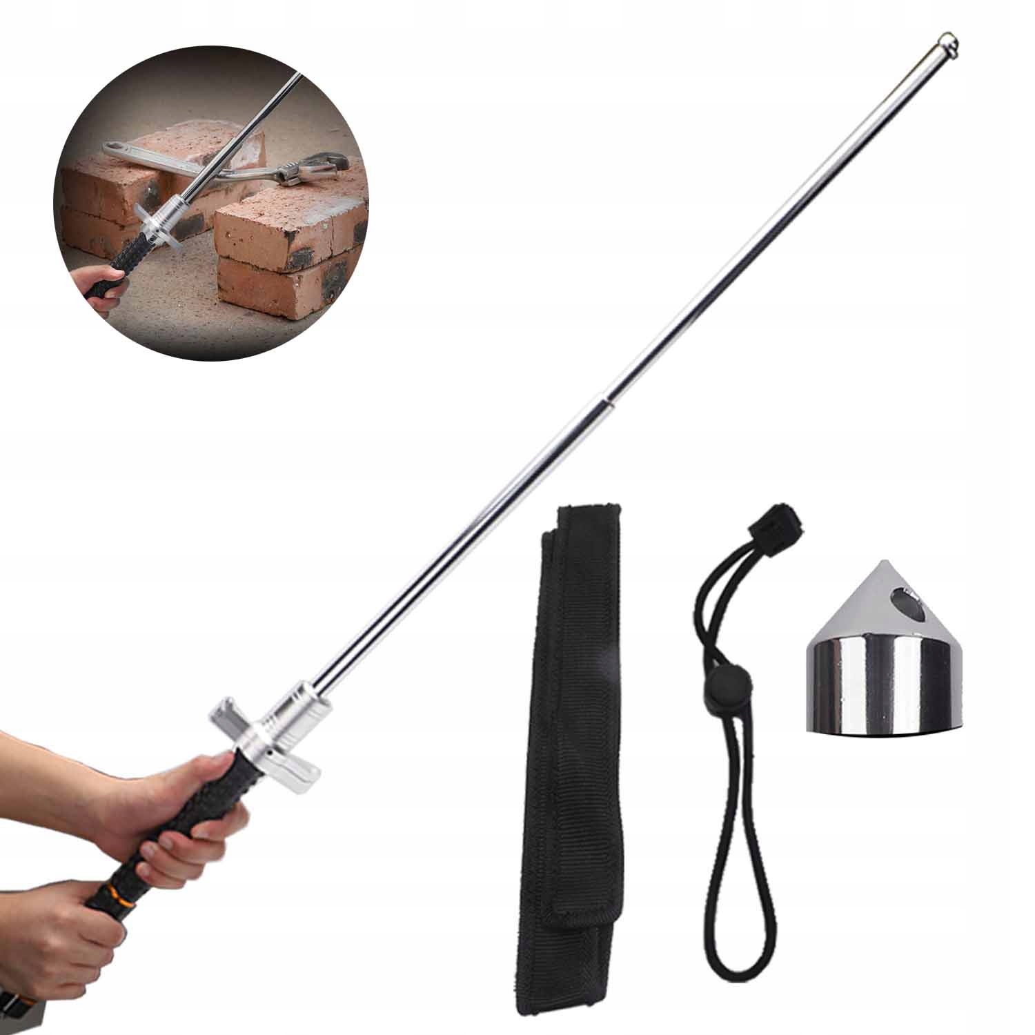 Trekingové Hole Lehké Kompaktní Teleskopické Tyče 36-102 cm