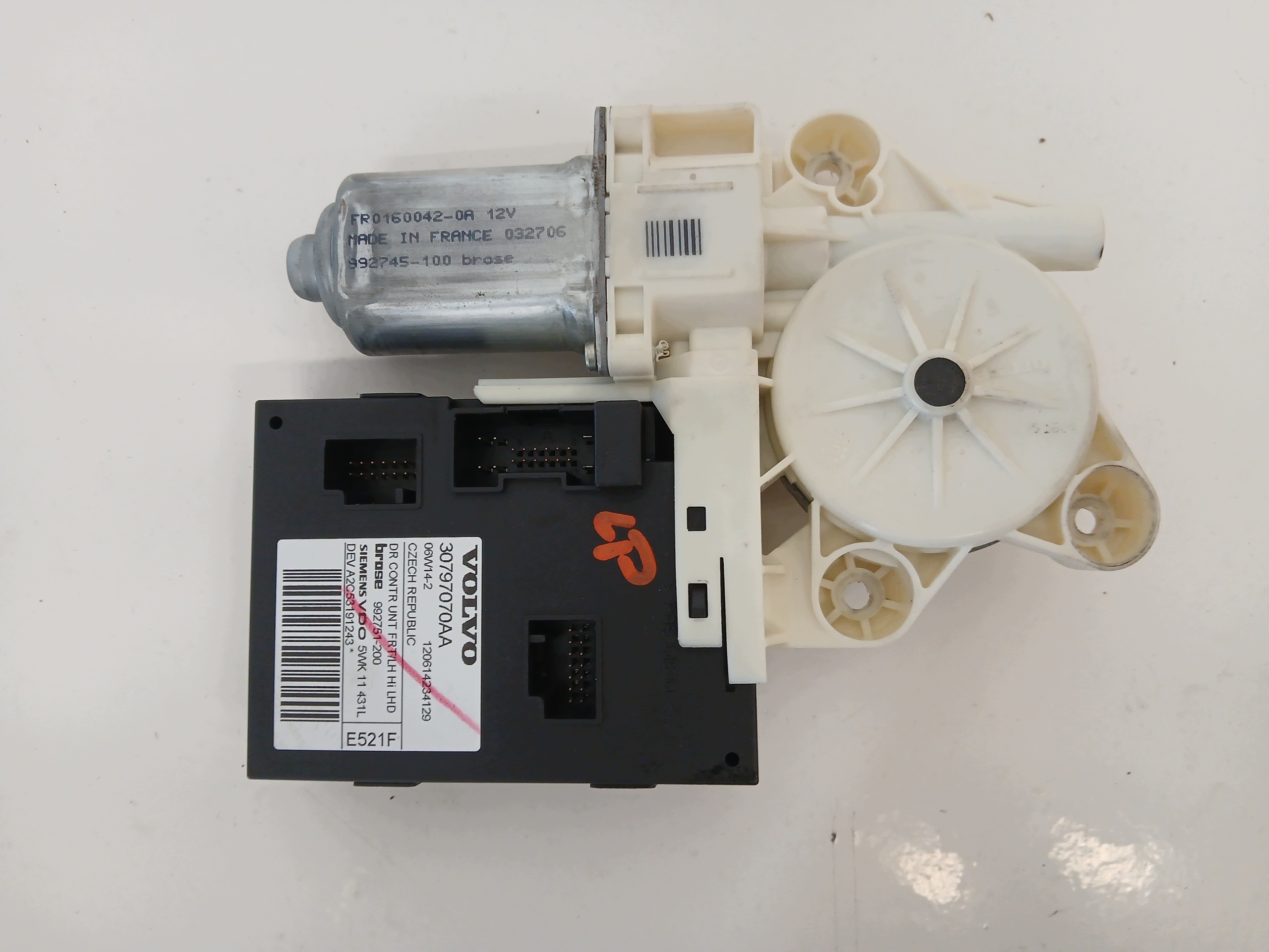 VOLVO V50 and S40 II mini motor windows left front 30797070AA