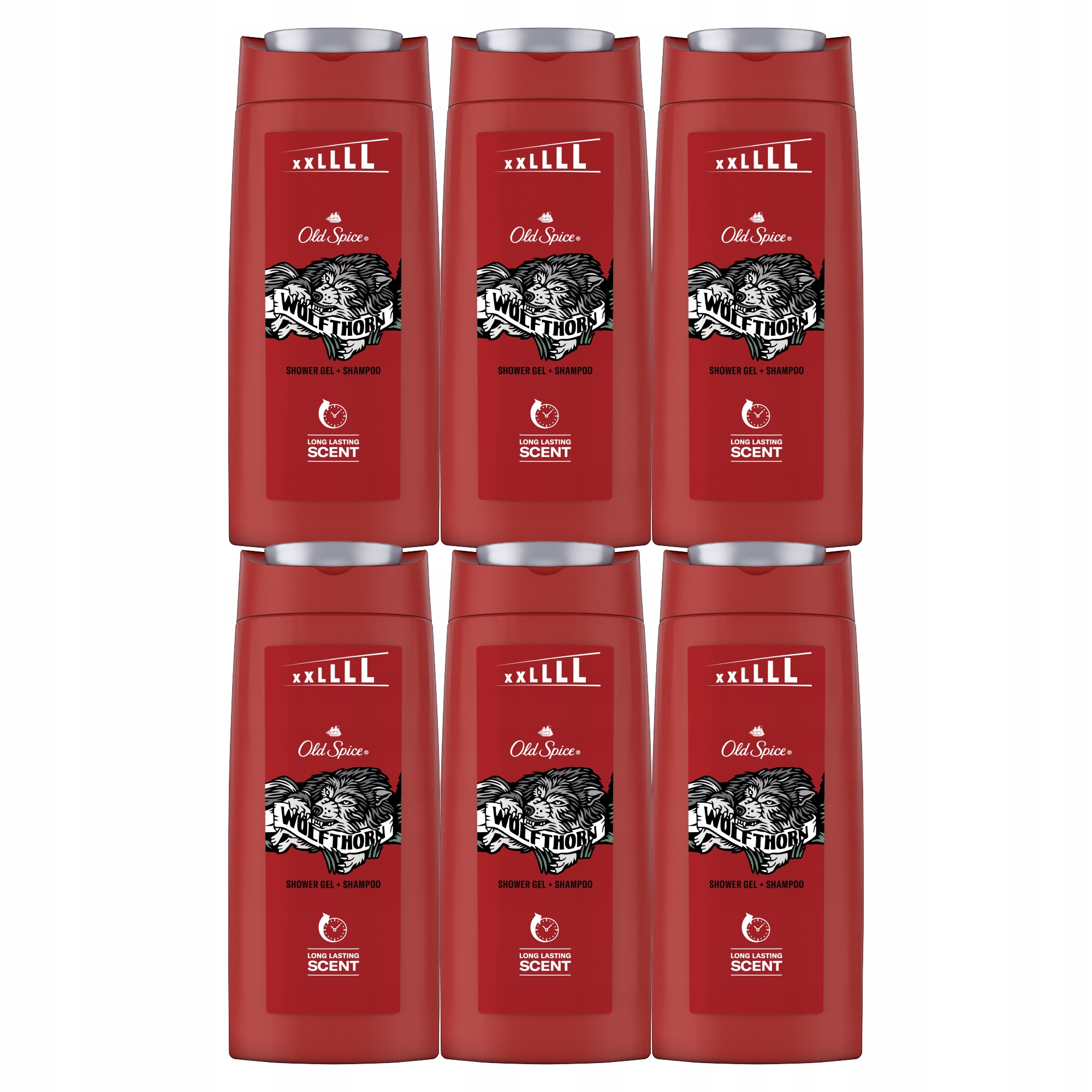 Old Spice Wolfthorn Żel pod prysznic i szampon dla mężczyzn 6x675 ml