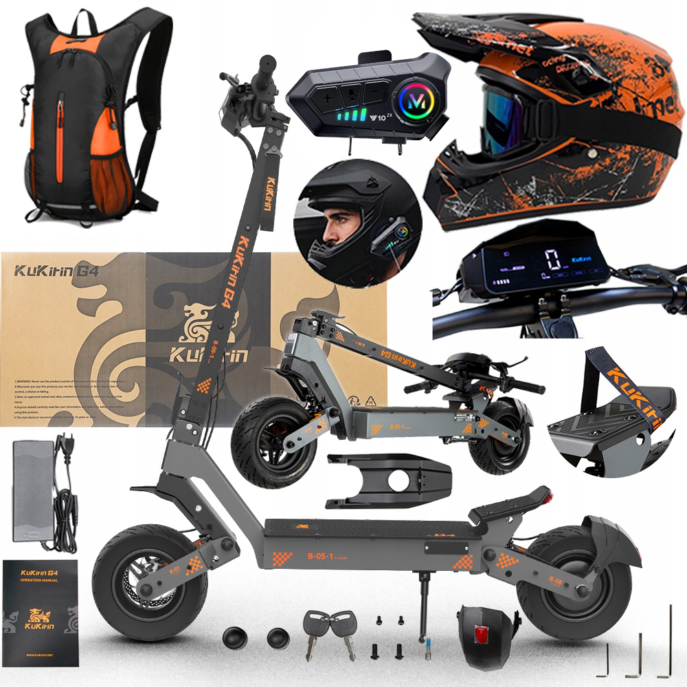 2026 Nowy Kukirin G4 2400W 60V 20Ah 70 km/h Terenowy +prezenty