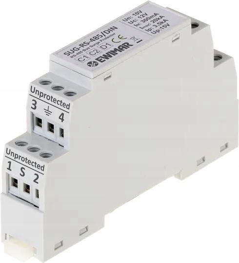 Zabezpieczenie przeciwprzepięciowe do RS-485 Ewimar SUG-RS485/DIN