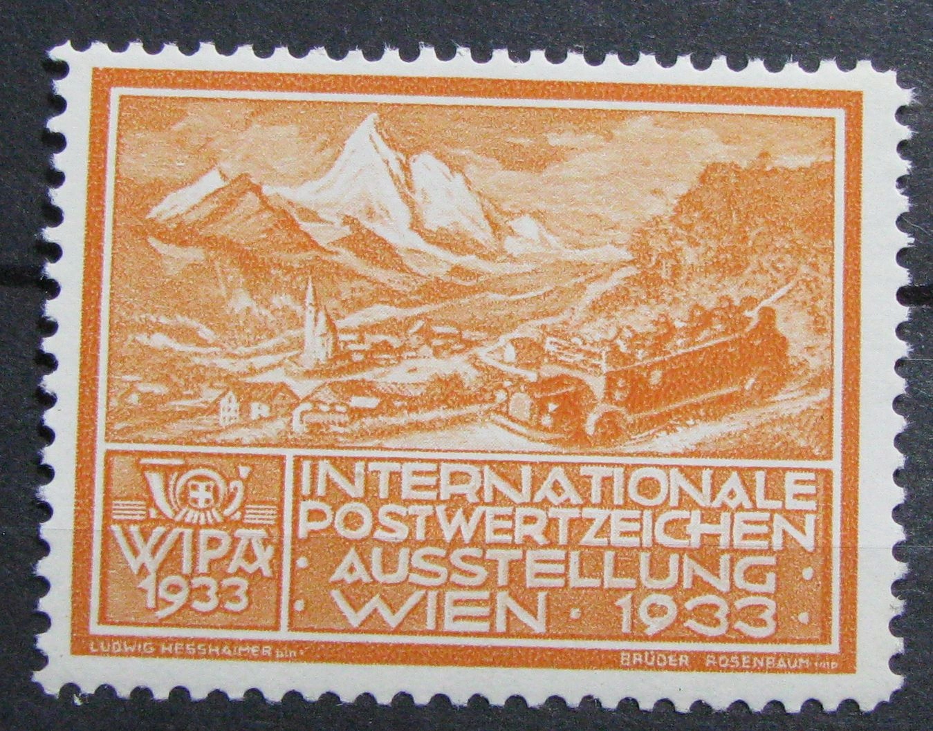 AUSTRIA - Wystawa Wipa 1933 - nalepka **