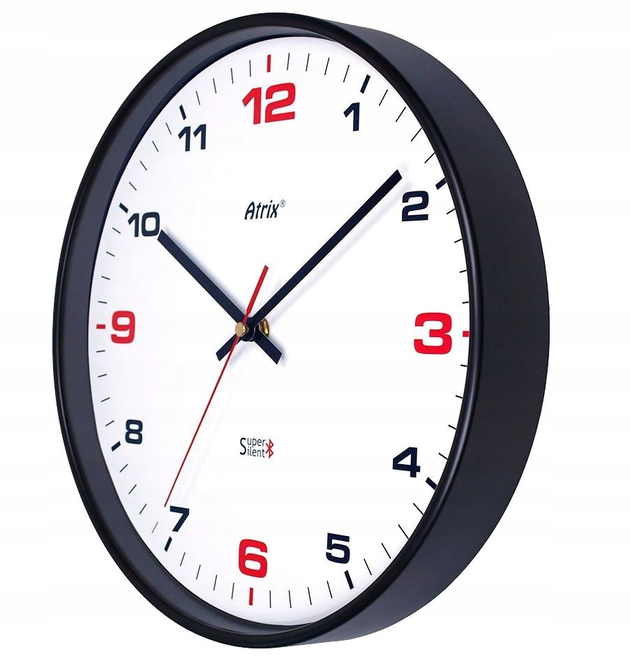 Kulatý Čitelné Nástěnné Hodiny Ovládané Bluetooth Bt Atrix ATE2015B1 30 cm